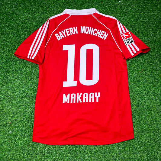 Roy Makaay Bayern Munich 2005 06 Red Home Retro Football Jersey Kit