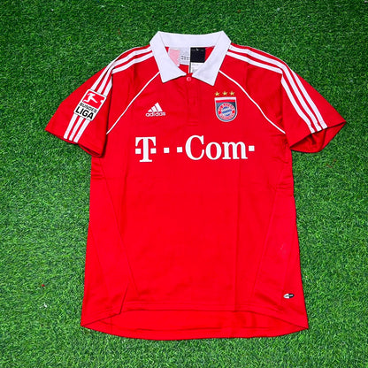 Bastian Schweinsteiger Bayern Munich 2005 06 Bundesliga Red Home Retro Football Jersey Kit