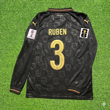 Portugal 2026 Ruben Dias Home Long Sleeve Soccer Kit Football Jersey