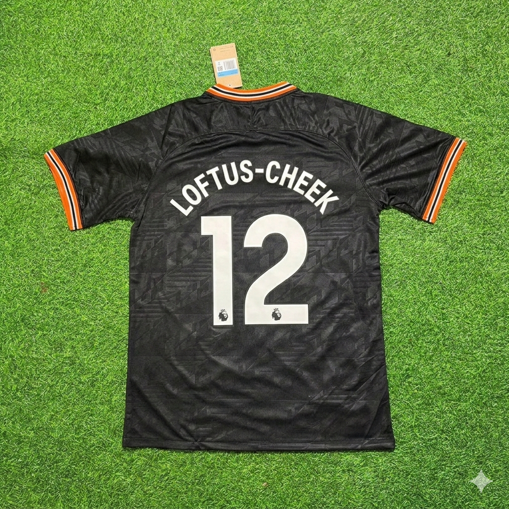 Ruben Loftus-Cheek 12- Chelsea 2019/2020 Away Black Retro Football Jersey Collection