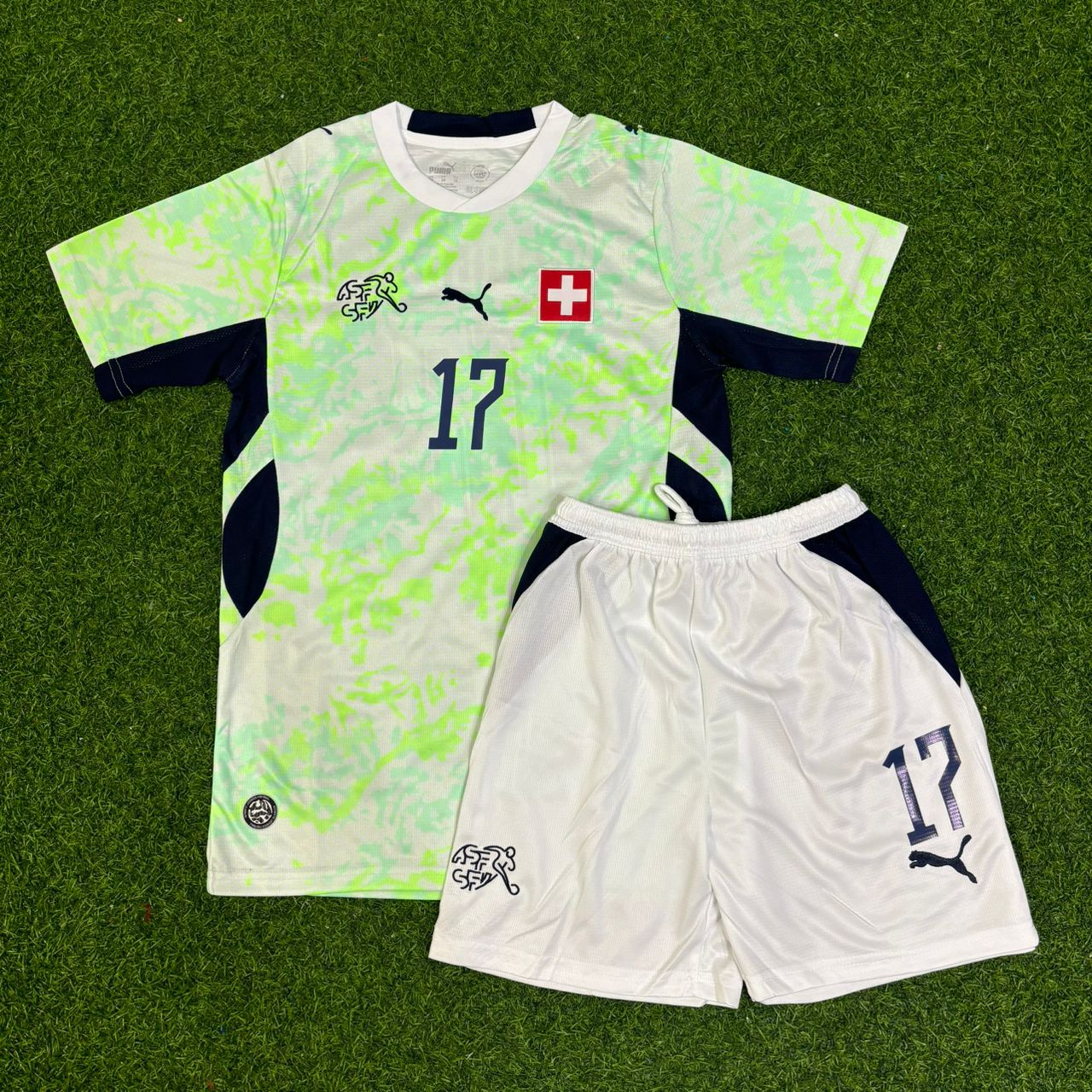 Ruben Vargas #17 Switzerland 2026 World Cup Away Kids Football Jersey