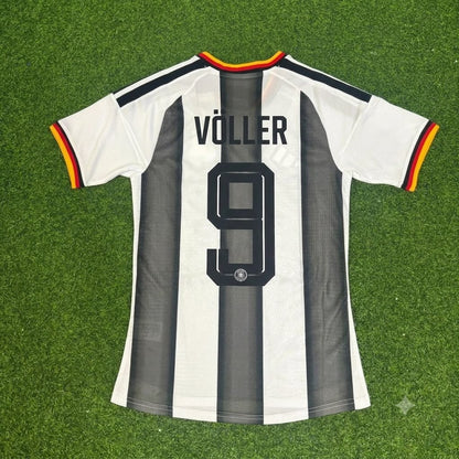 Rudi Völler Germany Stripe Special Edition Black White Football Jersey