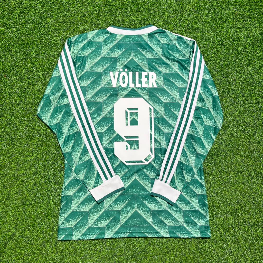 Rudi Völler #9 Deutschland 1990 World Cup Auswärts Langarm Retro