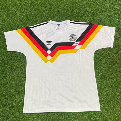 Germany World Cup 1990 Rudi Völler Deutschland Retro Fußballtrikot