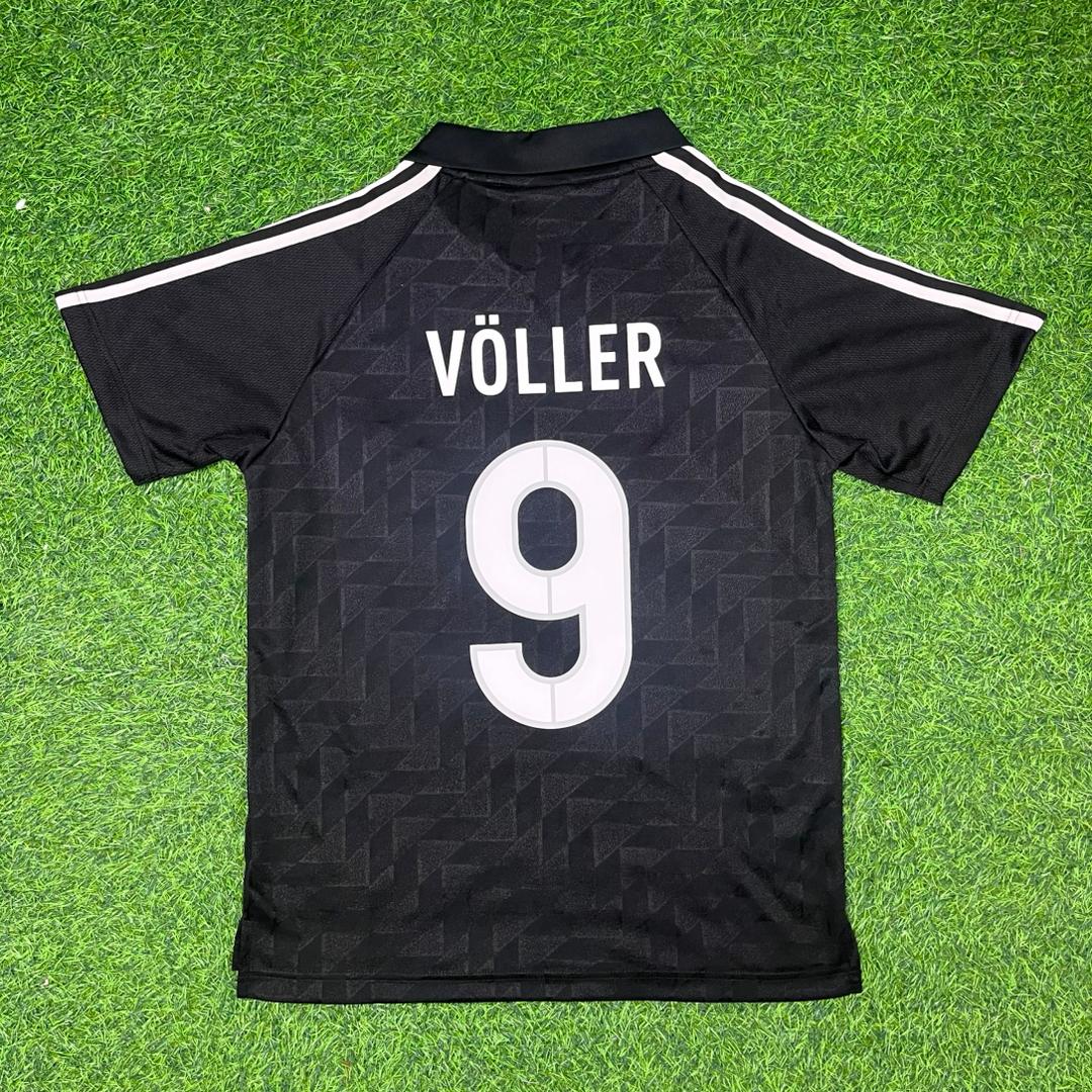 Rudi Völler Deutschland 1990 WM Schwarzes Retro Fußballtrikot Jersey