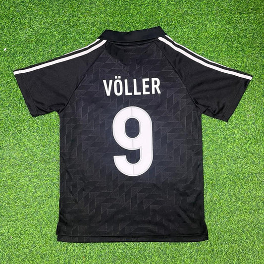 Rudi Völler Deutschland 1990 WM Schwarzes Retro Fußballtrikot Jersey