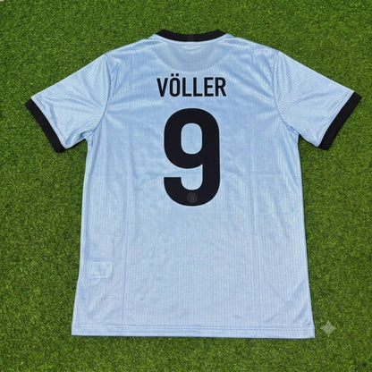 Rudi Völler Germany 125th Year Special Clear Blue Retro Football Jersey Kit
