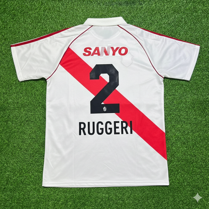 Oscar Ruggeri River Plate Retro Home Football Jersey Kit