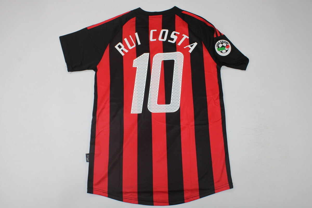Rui Costa AC Milan 2002/2003 Red Home Retro Football Jersey Collection