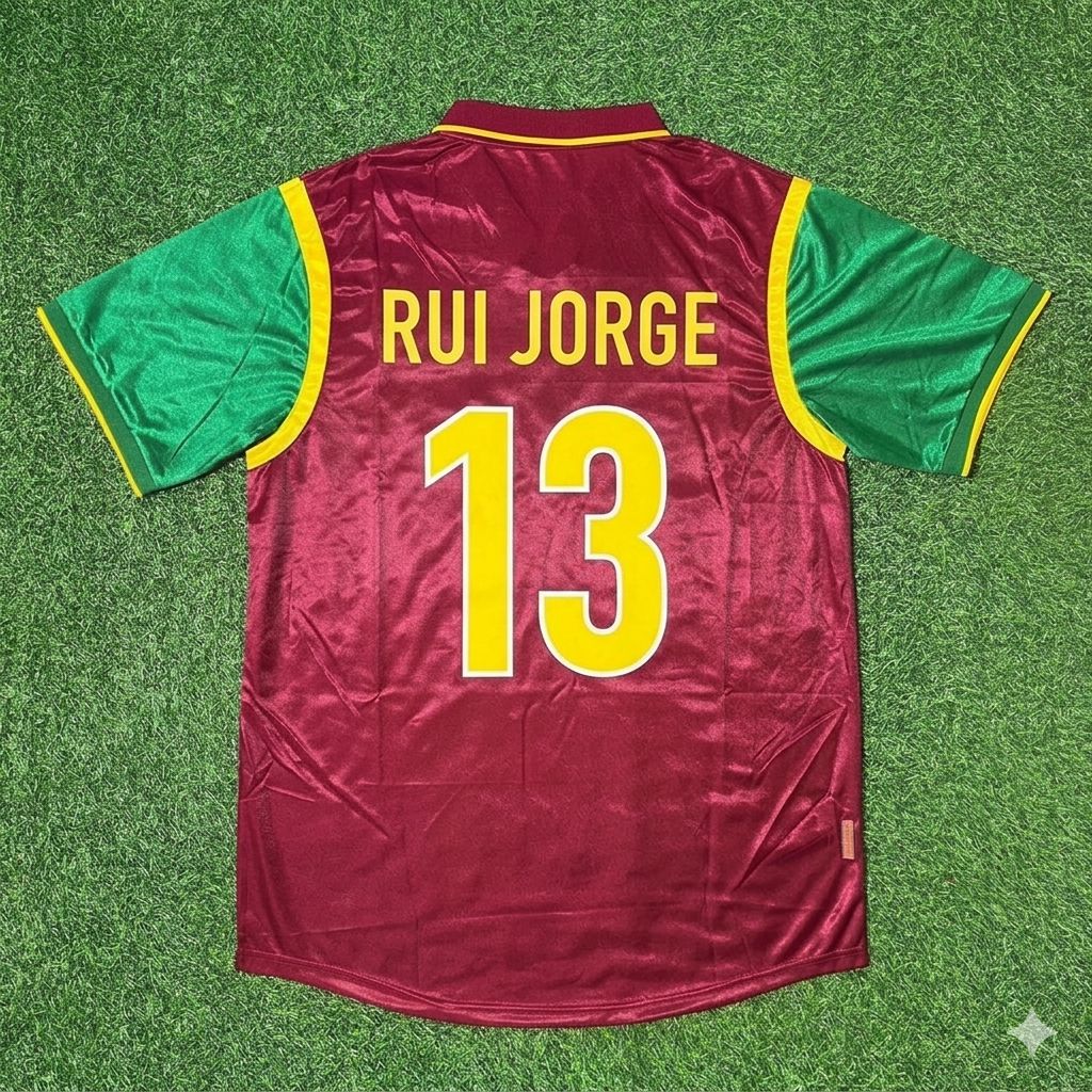 Portugal World Cup 1998 Rui Jorge #13 Retro Football Jersey