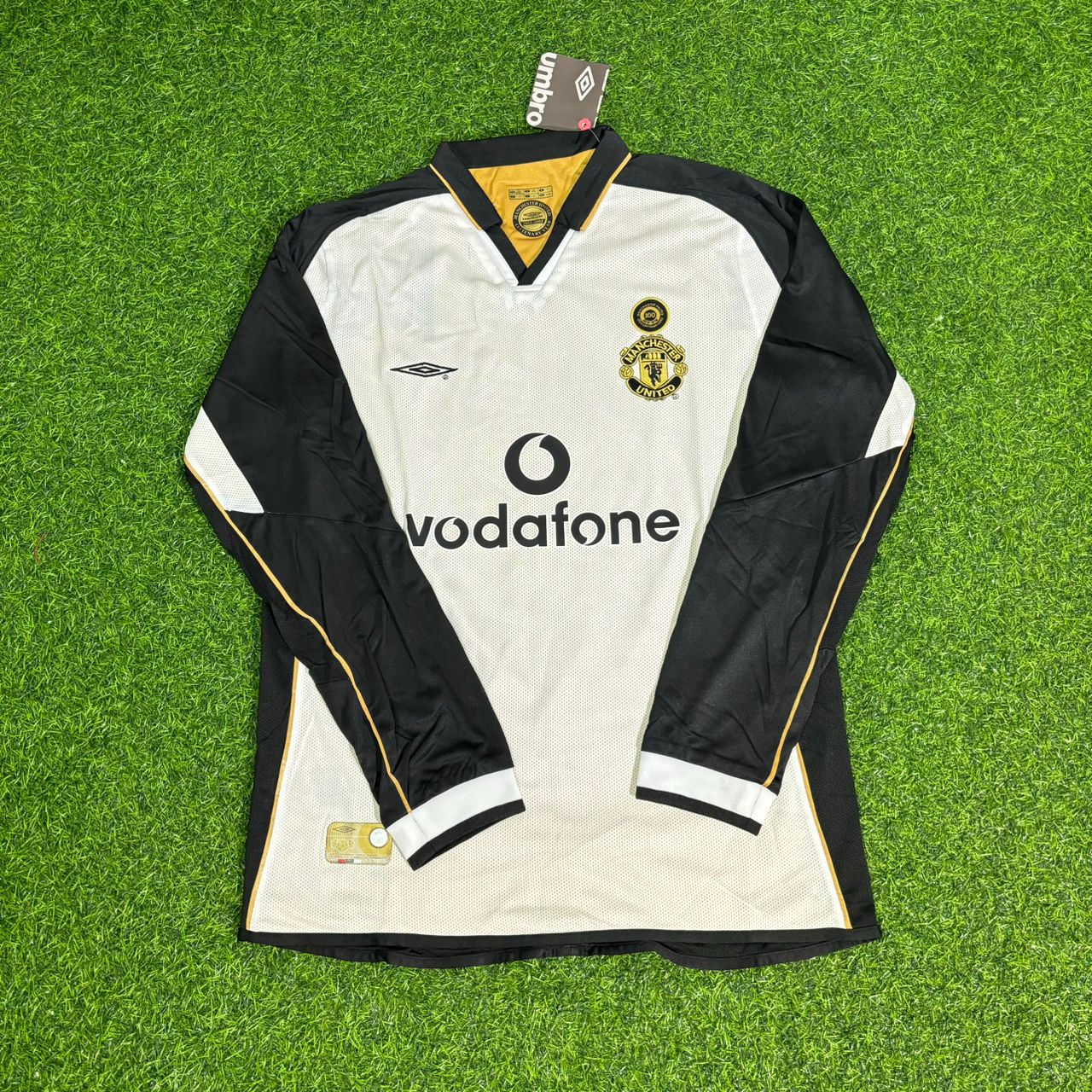 Ruud van Nistelrooy Manchester United 2001/2002 Both Side Retro Football Jersey Kit