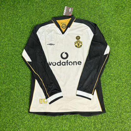 Ruud van Nistelrooy Manchester United 2001/2002 Both Side Retro Football Jersey Kit