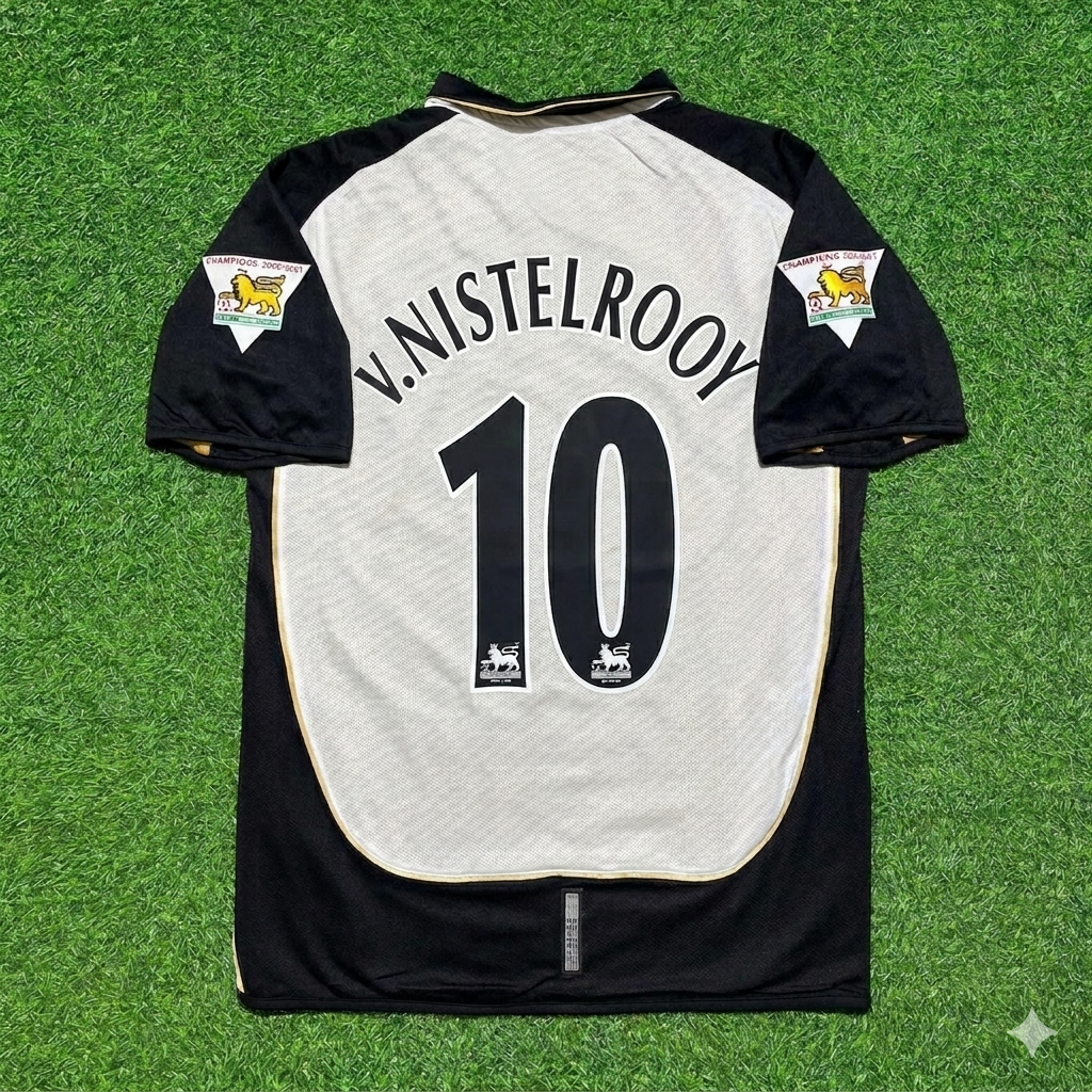 Ruud van Nistelrooy #10 Manchester United 2001-2002 Reversible Retro Football Jersey
