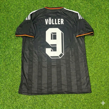 Rudi Völler 9# Germany Black Retro Vintage Football Jersey Kit