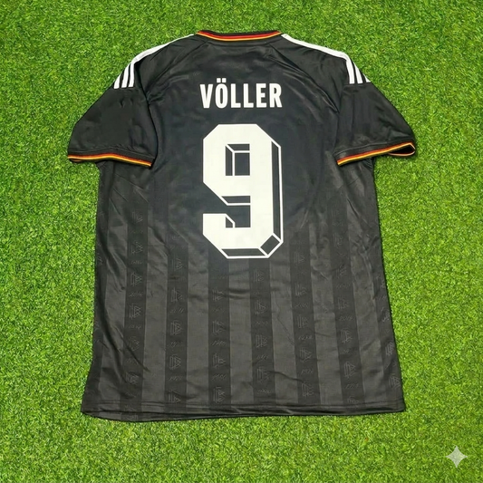 Rudi Völler 9# Germany Black Retro Vintage Football Jersey Kit