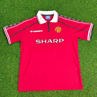 Ryan Giggs Manchester United 1999 Red Retro Football Jersey Kit