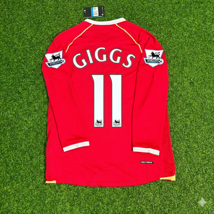 Ryan Giggs Manchester United 2006-2007 Red Football Jersey