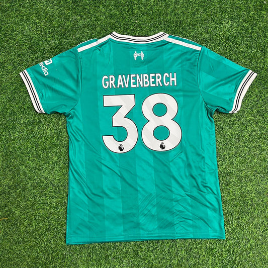 Ryan Gravenberch Liverpool Green Football Jersey Kit
