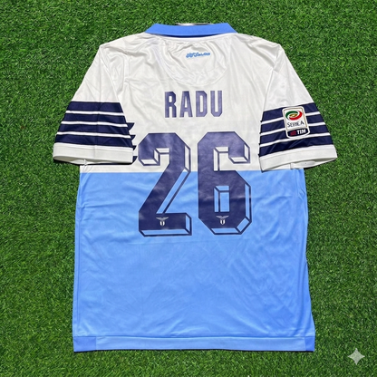 Ștefan Radu #26 Lazio White Blue Retro Home Football Jersey Kit