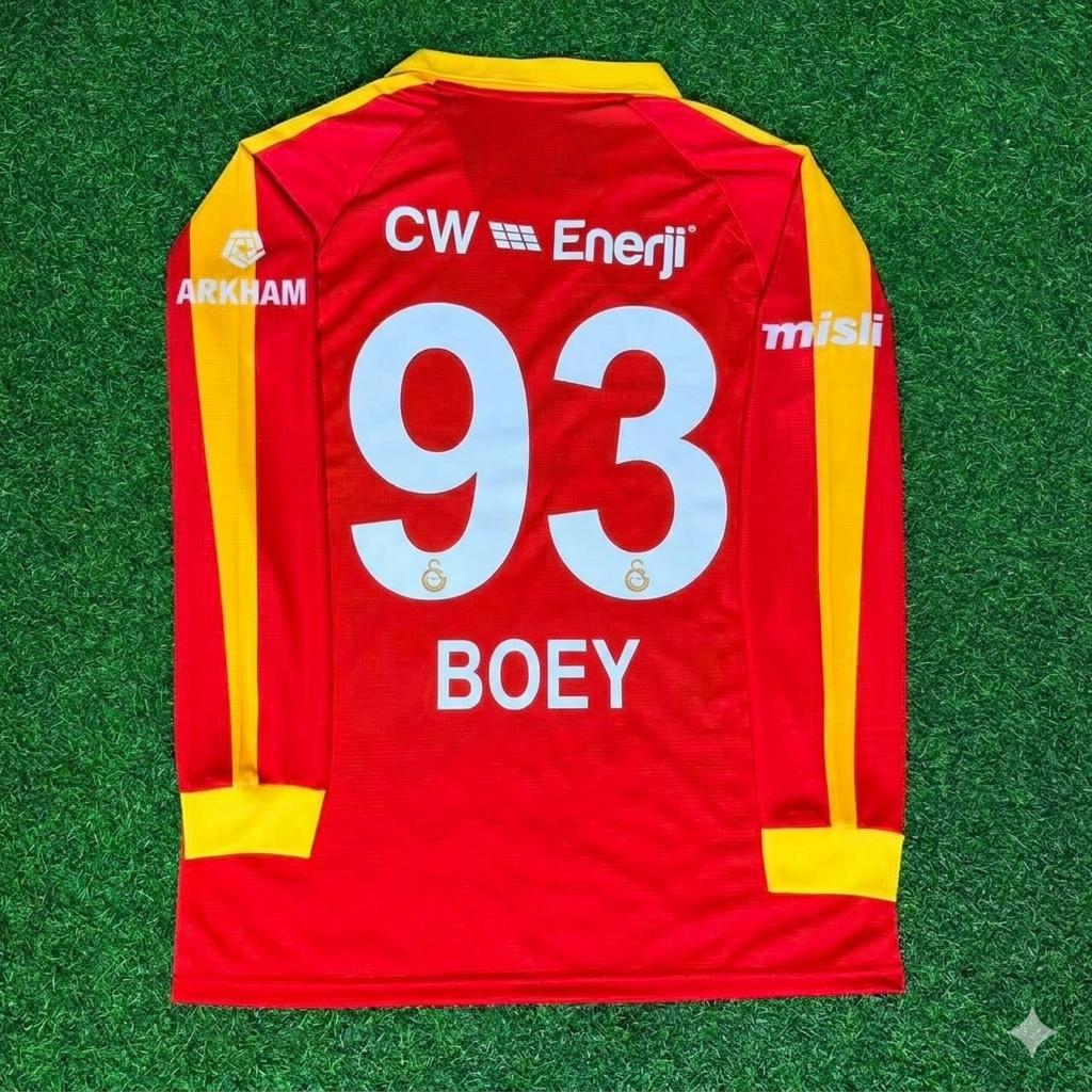 Sacha Boey Galatasaray Legendary Retro Vintage Long Sleeve Football Jersey Kit