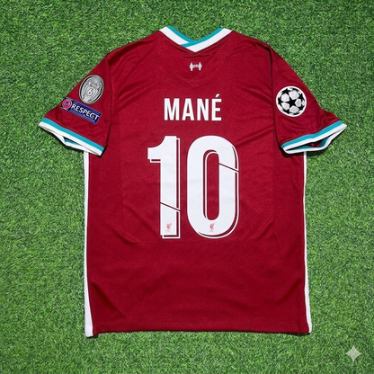 Sadio Mané 10# Liverpool 2019 2020 Home Retro Football Jersey Kit