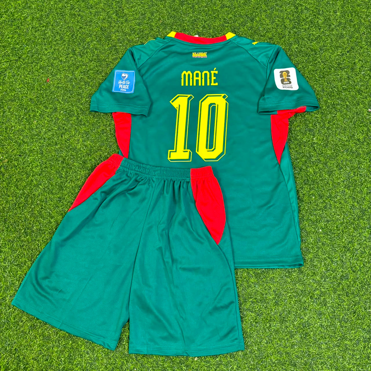 Sadio Mané Senegal 2026 World Cup Home Green Kids Football Jersey