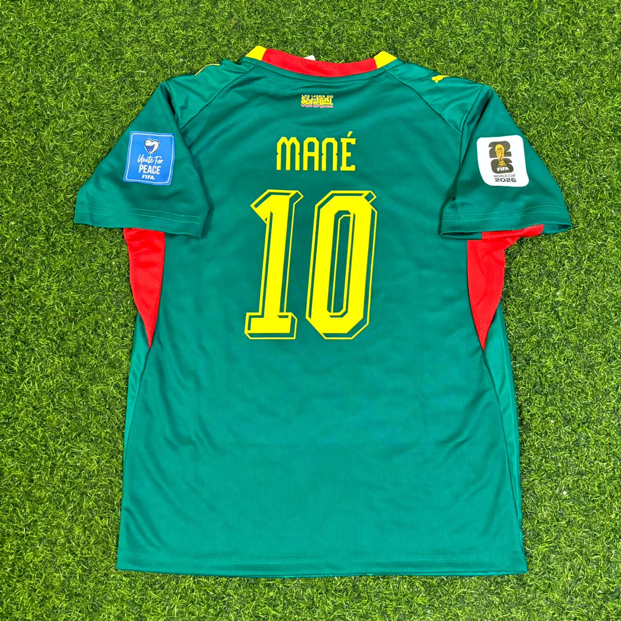 Sadio Mané Senegal 2026 World Cup Home Green Kids Football Jersey