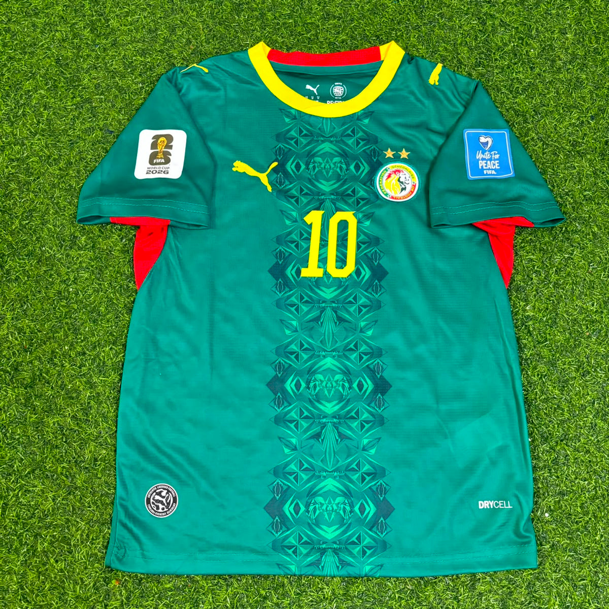 Sadio Mané Senegal 2026 World Cup Home Green Kids Football Jersey
