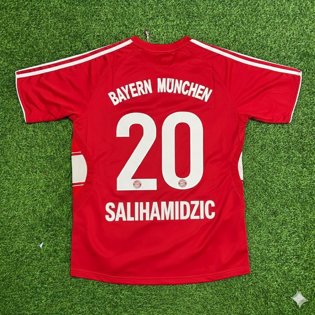 Hasan Salihamidzic Bayern Munich 2007 2009 Retro Football Jersey Kit
