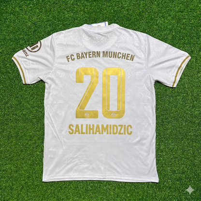 Hasan Salihamidzic #20 FC Bayern München 125 Years Anniversary Special-Edition White Football Jersey