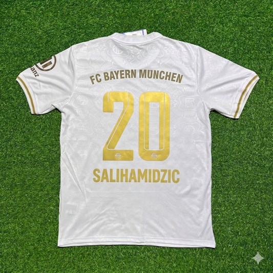Hasan Salihamidzic #20 FC Bayern München 125 Years Anniversary Special-Edition White Football Jersey