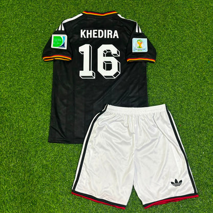 Germany World Cup 2014 Sami Khedira Kids Special Edition Black Retro Football Jersey