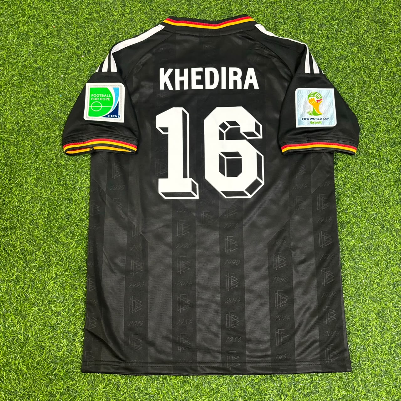 Germany World Cup 2014 Sami Khedira Special Edition Black Retro Football Jersey
