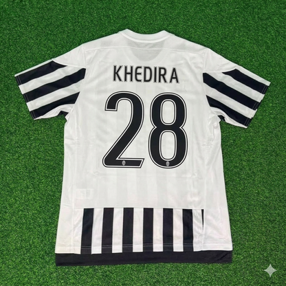 Sami Khedira 28-Juventus 2015-2016 Retro Home Football Jersey