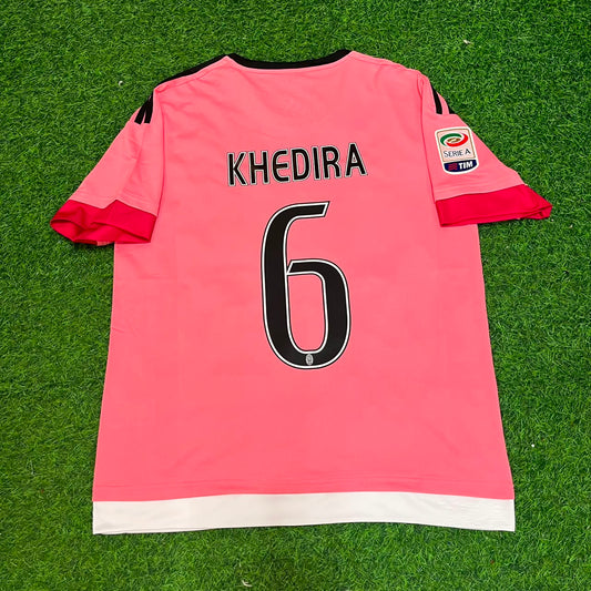 Sami Khedira Juventus Retro Pink 2015-2016 Football Jersey