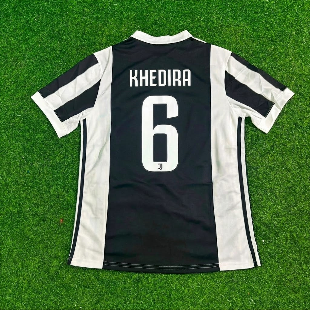 Sami Khedira #6 Juventus 2017-2018 Retro Football Jersey Paradise Edition