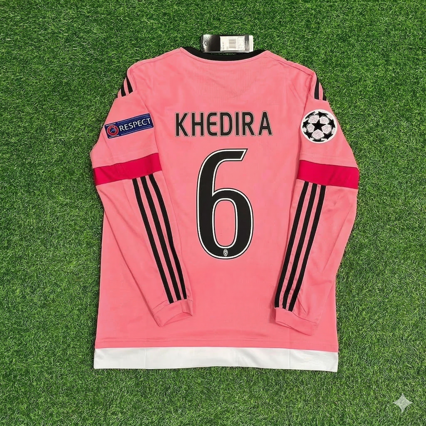 Sami Khedira Juventus Pink Retro 2015-2016 Pink Football Jersey