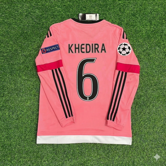 Sami Khedira Juventus Pink Retro 2015-2016 Pink Football Jersey