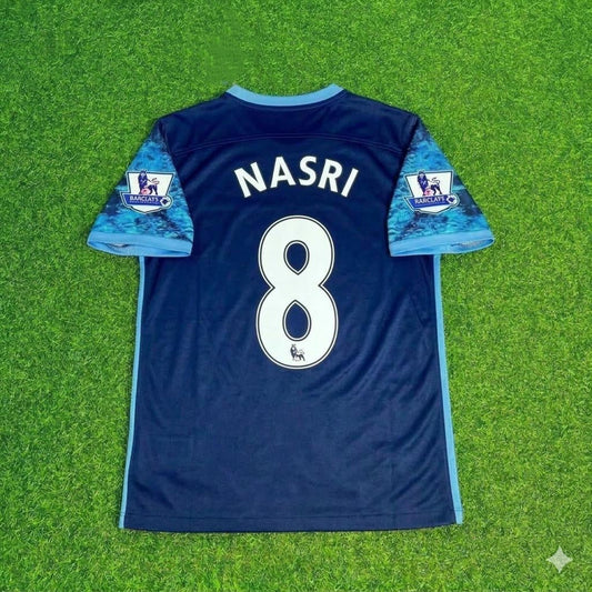 Samir Nasri 8- Manchester City 2016 2017 Season Retro Football Jersey