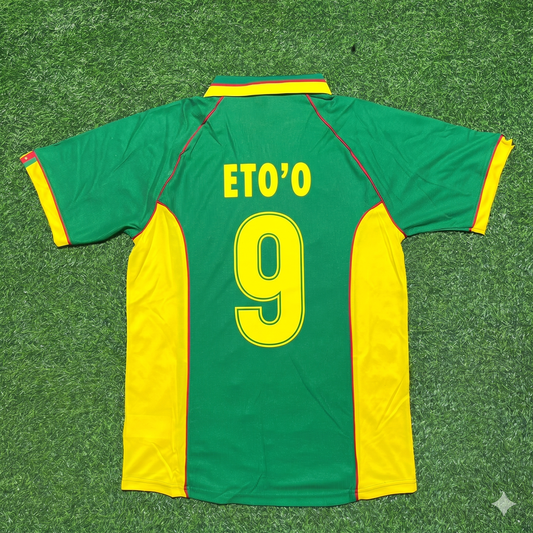 Cameroon World Cup 1998 Samuel Eto'o Retro Football Jersey