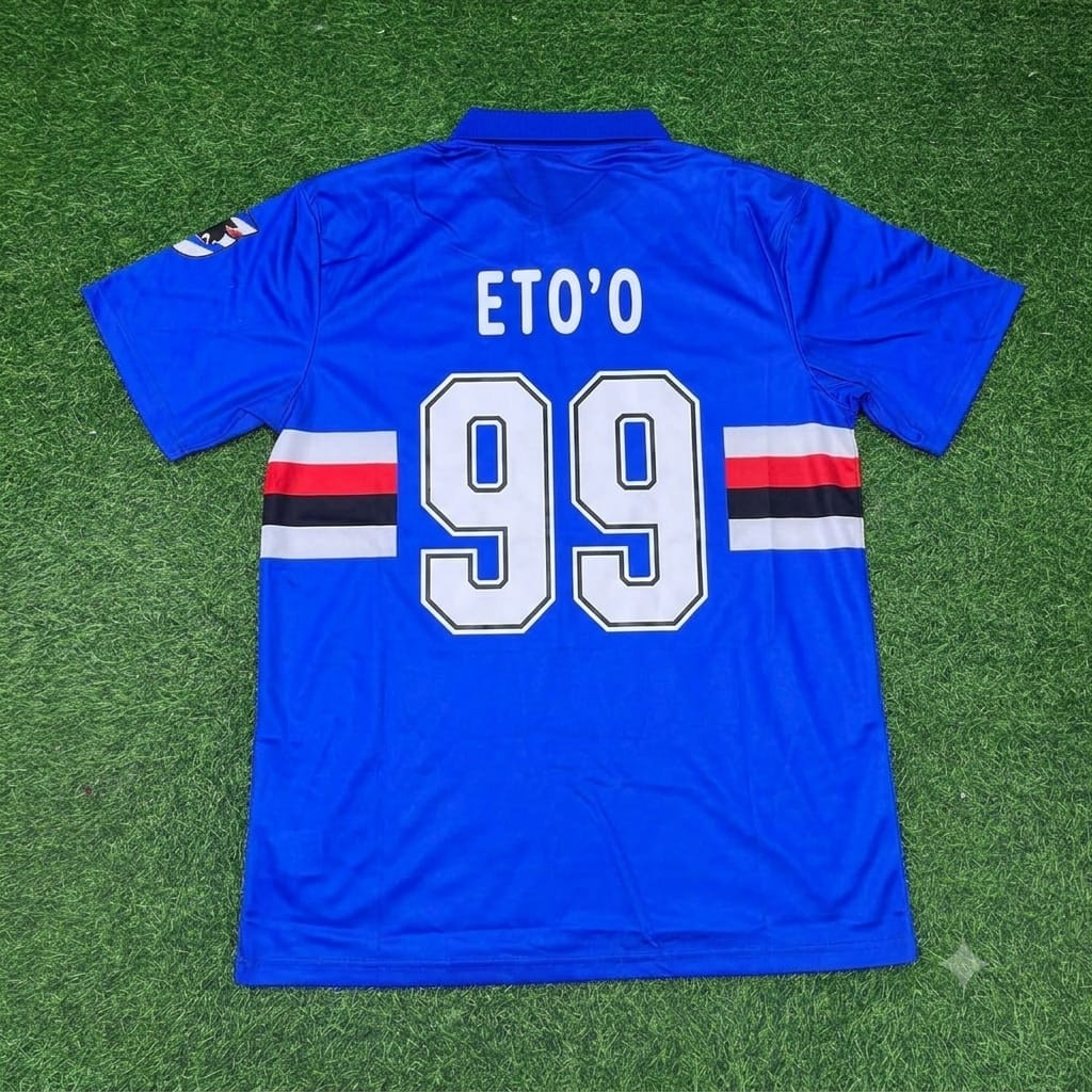 Samuel Eto'o Sampdoria Special Retro Football Jersey Kit