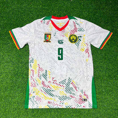 Samuel Eto'o Cameroon Home White Retro Football Jersey Kit