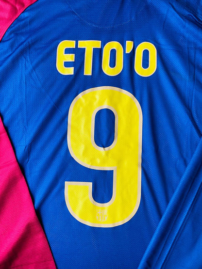 Samuel Eto'o Barcelona 2009 Roma Champions League Final Retro Football Jersey Kit