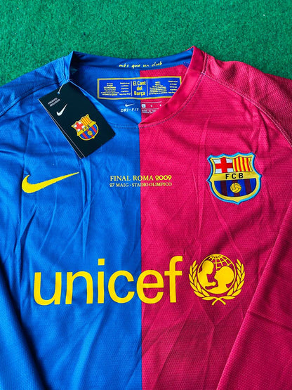 Samuel Eto'o Barcelona 2009 Roma Champions League Final Retro Football Jersey Kit