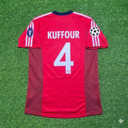 Samuel Kuffour Bayern München 2002/2003 Season Home Red Retro Football Jersey