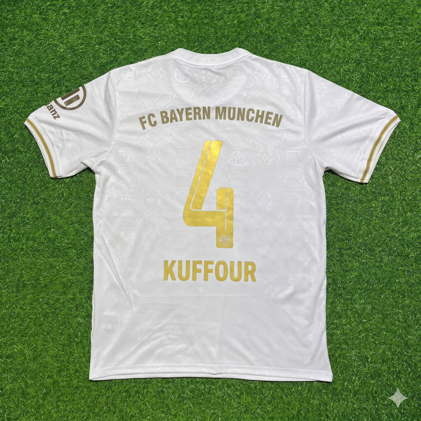 Samuel Kuffour #4 FC Bayern München 125 Years Anniversary Special-Edition White Football Jersey