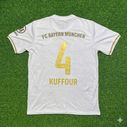 Samuel Kuffour #4 FC Bayern München 125 Years Anniversary Special-Edition White Football Jersey