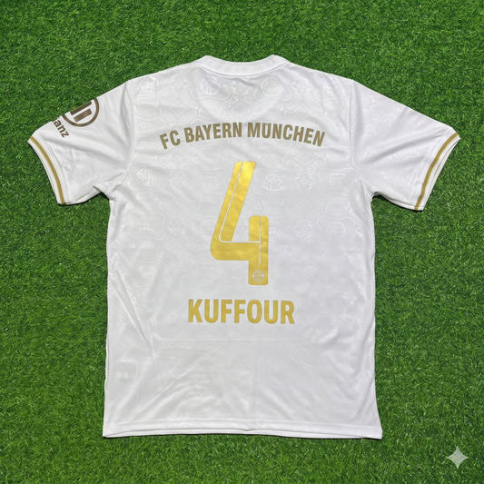 Samuel Kuffour #4 FC Bayern München 125 Years Anniversary Special-Edition White Football Jersey