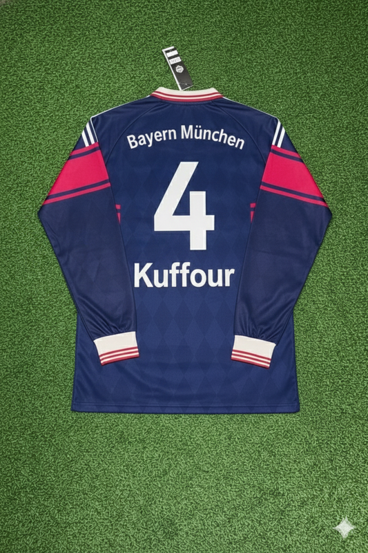 Samuel Kuffour FC Bayern München 1997/98 Saison Langarm Heim Retro