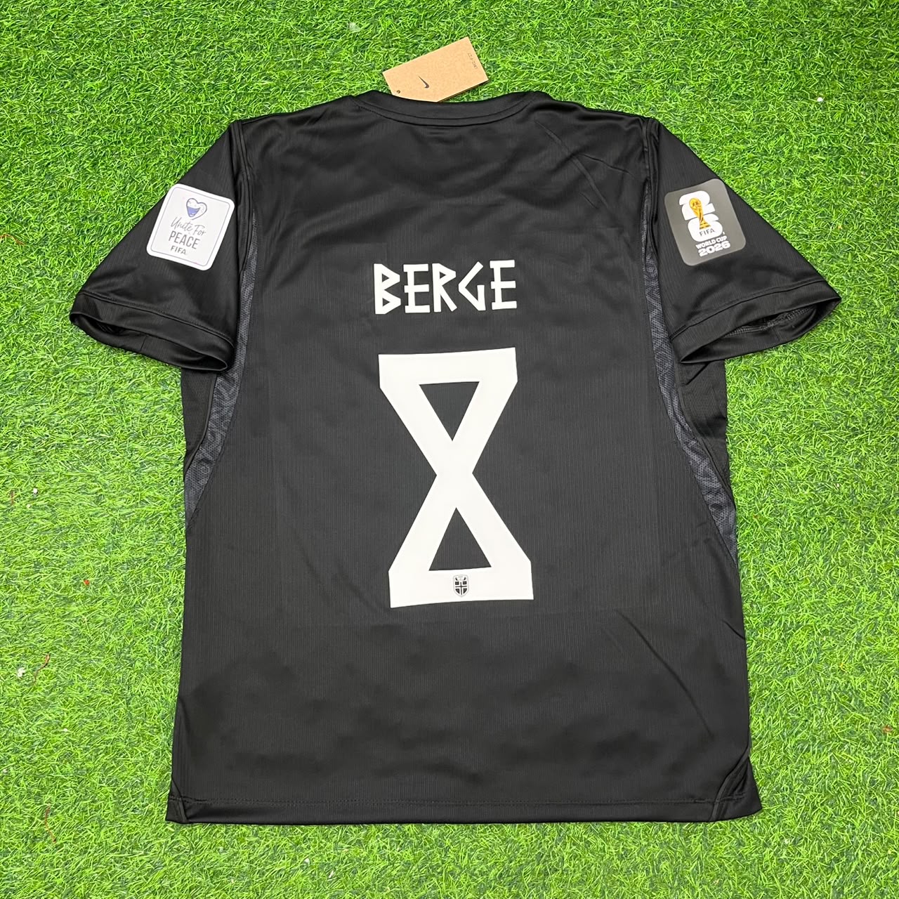 Norway World Cup 2026 Sander Berge #8 Black Away Football Jersey